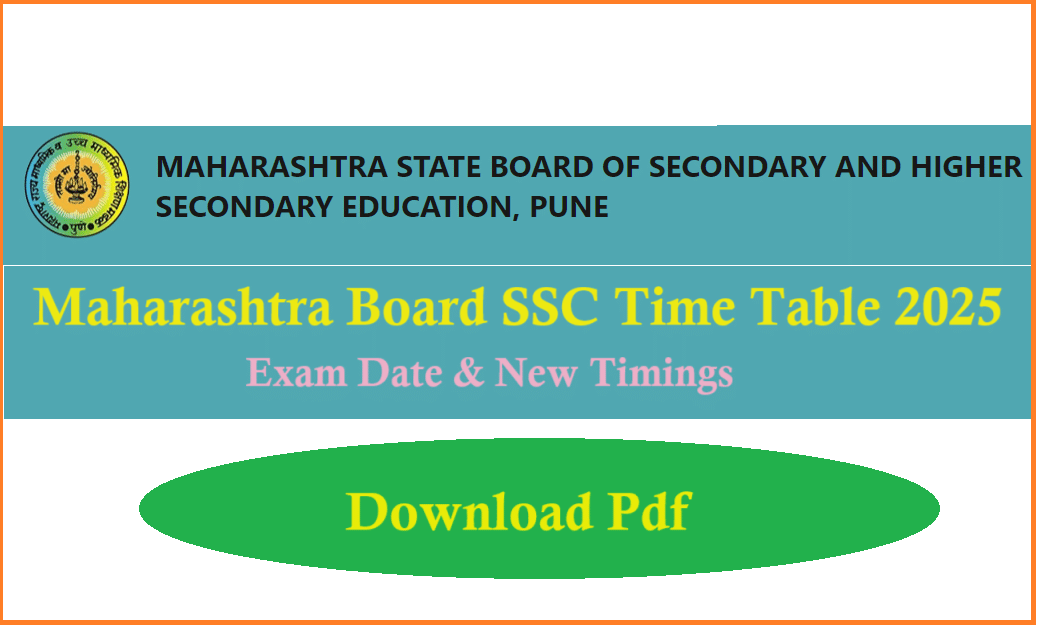 Maharashtra SSC (10th) Exam 2025 Date